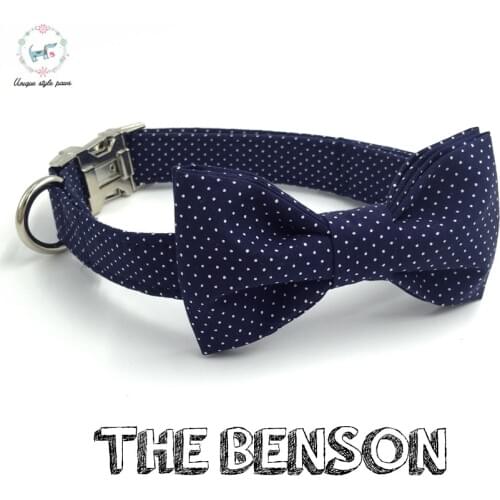 Dot dog collar bow tie personalized adjustable dog collar pet puppy designer product dog &cat necklace XS-XL pet accessories