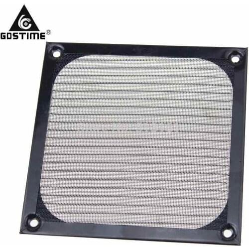 Gdstime 120mm Computer Fan Cooling Dustproof Dust Filter Shield Case Aluminum Grill