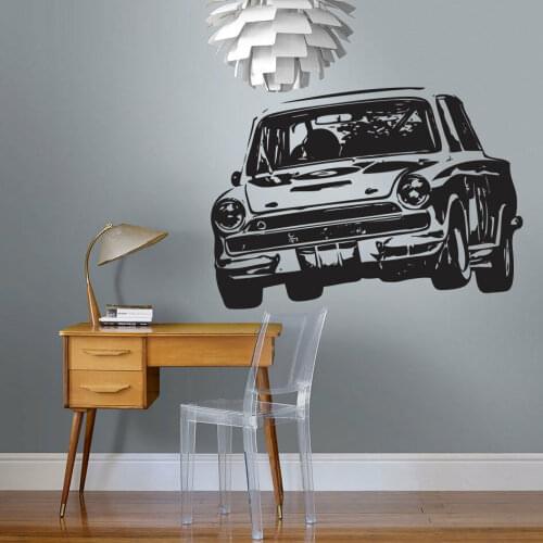 Classic Racing Wall Decal Car Teens Boys Bedroom Man Cave Garage Home Creatives Decor Vinyl Window Stickers Removable Mural Q326