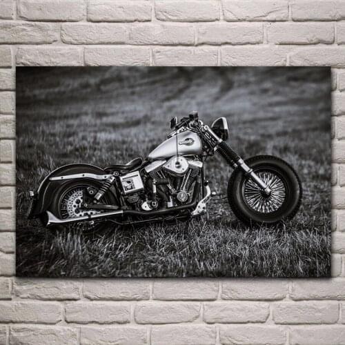 Classic old motorcycles speed style fields nature landscapes bike KA045 living room home wall modern art decor wood frame poster