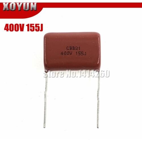 10PCS 400V155J 1.5UF Pitch 20MM 400V 155 1500nf CBB Polypropylene film capacitor