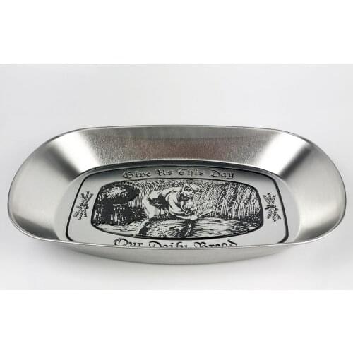 Small Coffee Tea Tray Breakfast Serving Tray Tin Plate Light With Fashion Design