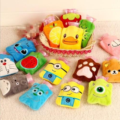 Cute Cartoon Mini Hand Warmer Portable Girls Hand Warm Hot Water Bottle Mini Hot Water Bottles Pocket Hand Feet Hot Water Bags