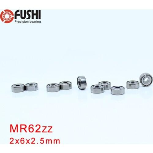 MR62ZZ ABEC-1 (100PCS) 2X6X2.5mm Miniature Bearings bearing MR62ZZ