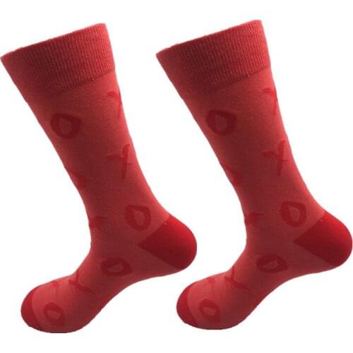 Socks mens high-quality plus longer fashion casual socks newest design colorful happy socks clothes (5 pairs / batch)