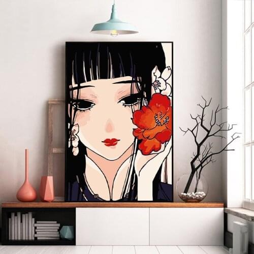 Paint by number art painting by numbers Hand-painted ancient beauty living room corridor decorative painting