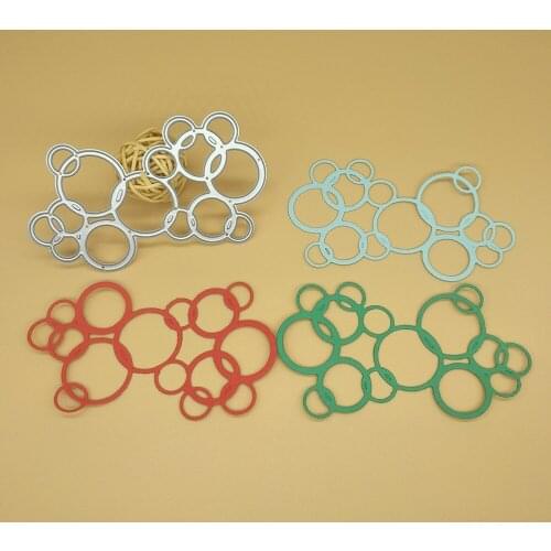 15 round chain kits metal cutting knife mold paper crafts scrapbook card template DIY decoration accessories