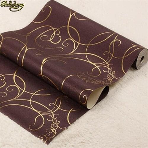 Beibehang KTV Wallpaper Modern Line Striped Gold Foil Wallpaper Night Field Hotel Box Lobby Bar TV Background Wallpaper