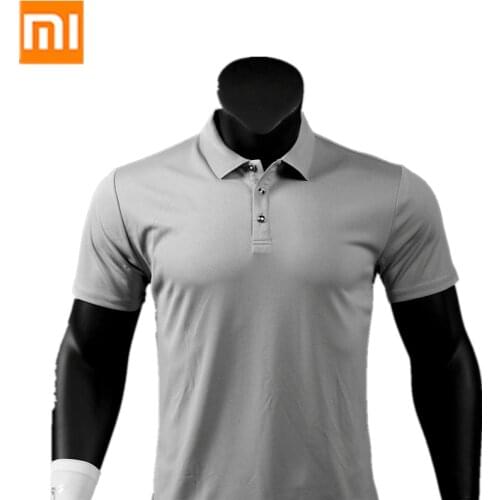 Xiaomi mijia solid color POLO shirt mens mesh breathable quick-drying comfortable moisture wicking lapel sports short sleeves