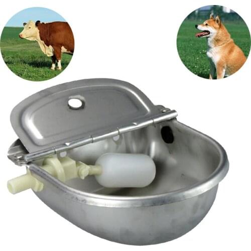 Stainless Steel Farm Float Cow Cattle Horse Auto Drink Bowl Without Drain Hole Rust Resistant Stainless Steel Drinking Fountain