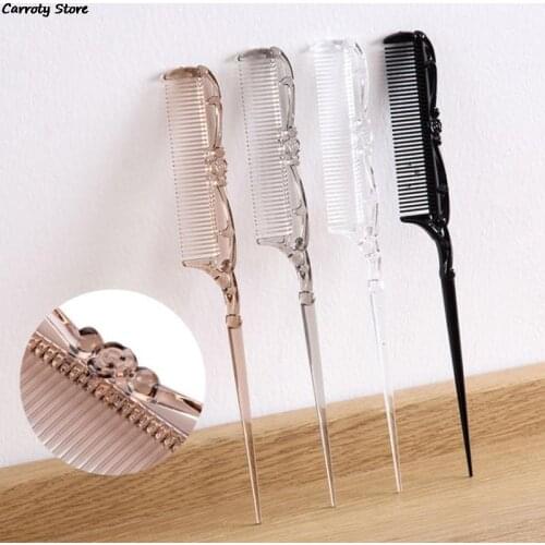 Professional Pin Tail Hair Edge Comb Home Salon Hairdressing Styling Brush Separate Parting for Hair Styling Antistatic