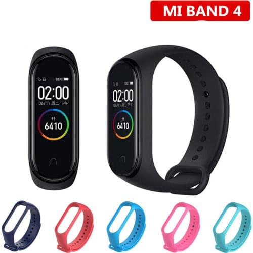 Mi Band 4 Wrist Strap for Xiaomi Mi Band 4 Silicone xiaomo Miband 4 Replacement Women Men Bracelet Accessories