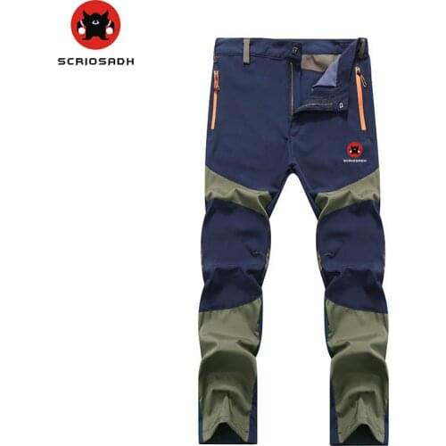 2019 Men Quick Dry Outdoor Summer Breathable Hiking Pants Anti-UV Windproof Climbing Trousers Male Camping Trekking Sport Pants