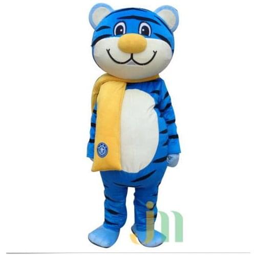 Blue Tiger mascot costume animal cartoon costume adult children party fancy dress mascot costume free shipping