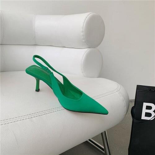 MONMOIRA Sexy Pointed Toe Faux Suede Kitten Heel Slingback Heels Shoes Women 2021 Brand Design Stretch Pumps Ladies Shoes