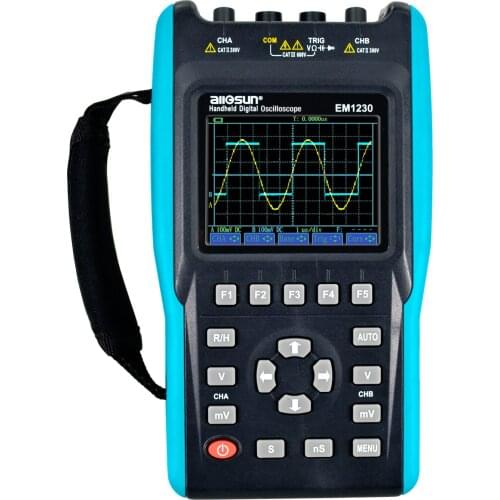 All-sun EM1230 Handheld Digital Storage Oscilloscope 25MHz 100M Sa/s Scope Meter with LED backlight stock in US