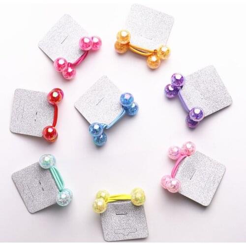 Blasting beads hair circle cartoon hair rope children girls headdress high elastic rubber band head rope cute hair accessories