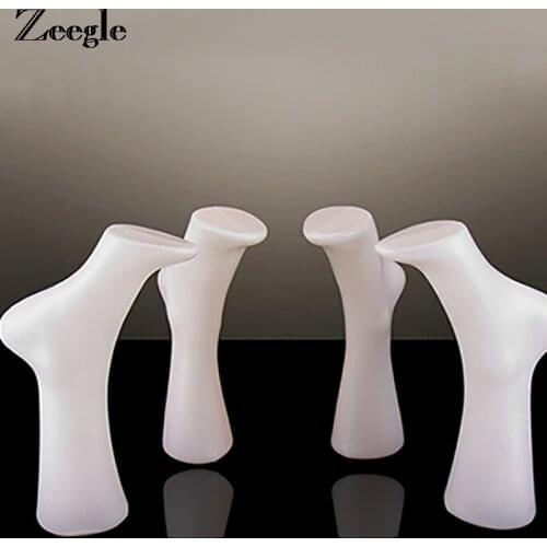 Zeegle 1PCS White Female Foot Sock Mannequin Foot Mold to Display Shoes and Socks Feet Model Plastic Mannequin Foot Display