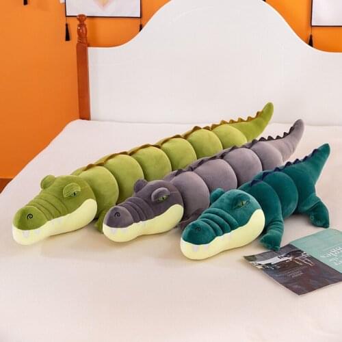 Zqswkl 80/100/120/150cm crocodile doll plush toy large stuffed toys sleeping long pillow for girls birthday gift to girlfriend
