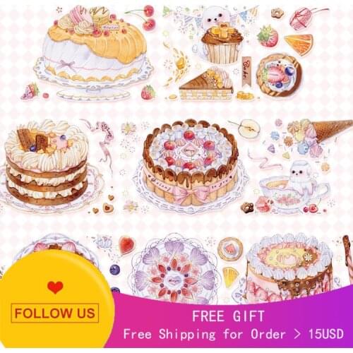 1 Loop Belongtoyou Decorative Washi Tape Sample Cake Pet Crystal Special Oil Release Paper