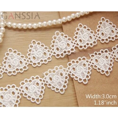 1yard Width:3cm Sweet Heart Lace Rose Trim Lace Embellish for Clothing Embroidered Lace(ss-311)