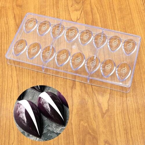 16 Even Water Droplets Polycarbonate Chocolate Mold Creative 3D Fondant Cake Candy Mold DIY Kitchen Baking Pastry Tools