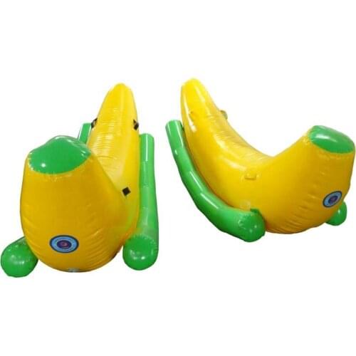 2020 Hot Sales New PVC Inflatable Seesaw Banana Boat Floating Water Toys for sales