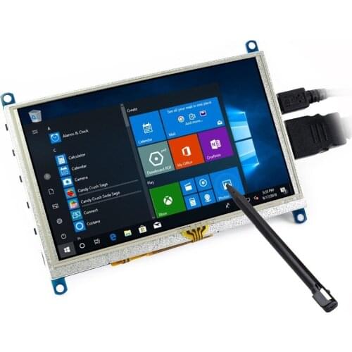 5inch Resistive Touch Screen LCD G 800x480 HDMI Display Computer Monitor Supports Raspberry Pi/BB Black/Banana Pi/Orange Pi etc