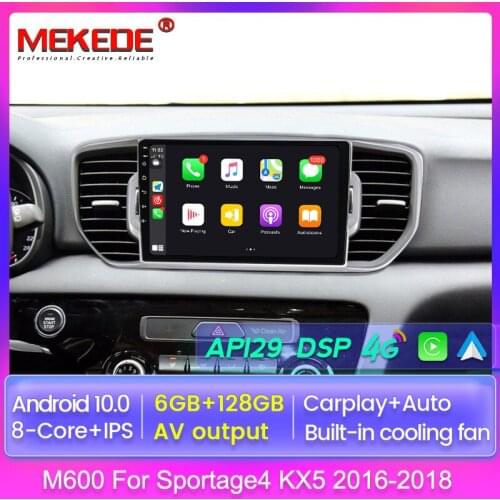 For KIA Sportage 4 2016 2017 2018 KX5 Audio 6+128GB DSP IPS Car Android Radio Multimedia Player GPS Navigator No 2din 2 Din Dvd