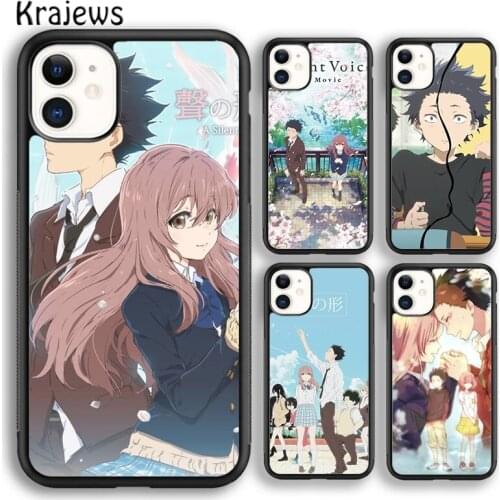 Krajews Anime A Silent VoiceThe Shape Of Voice Phone Case Cover For iPhone 5 SE 6s 7 8 plus X XR XS 11 12 pro max Samsung S9 S10
