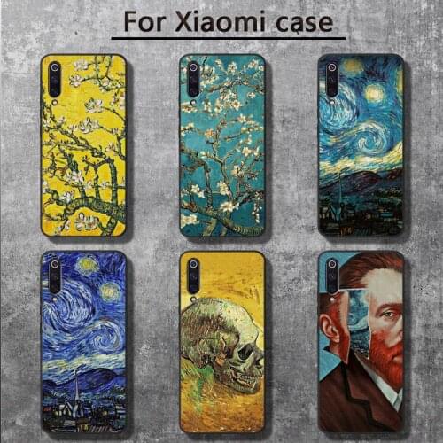 Van Gogh Skull Tardis Flower Star Phone Case for Xiaomi mi 6 6plus 6X 8 9SE 10 Pro mix 2 3 2s MAX2 note 10 lite Pocophone F1