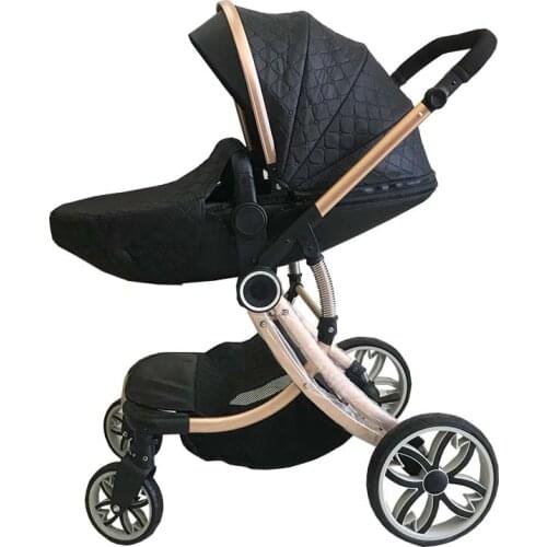 Black color New Egg Shape carrycot Greensky baby stroller
