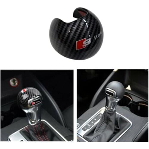 For Audi A3 And S3 Gear Knob S-line Logo Carbon Finish