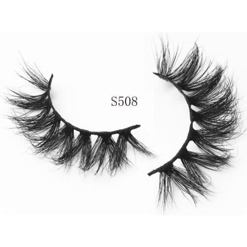 E Store10/50/100 Wholesale Fluffy Short Lashes Real Natural Mink Lashes Cheap 3d Wispy Soft Messy False Eyelashes Wholesale Bulk