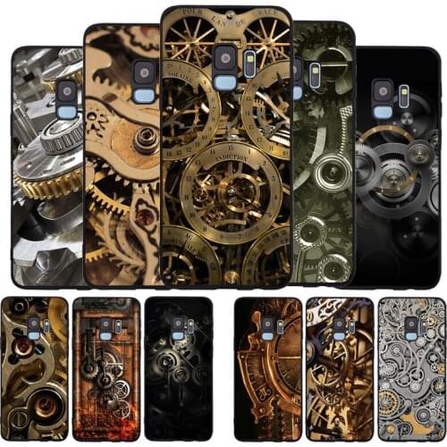 Gear Art Soft Case For Samsung S20 S10 S9 S8 S7 S6 EDGE Plus Lite For Note 8 9 10 Cover A7 A8 A9 black Cases