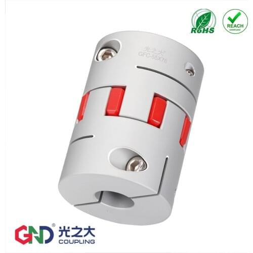 Flexible coupling GFC Outer diameter: 95mm,Length: 126mm ; coupling aluminum alloy plum-type clamping 888 GND BAND