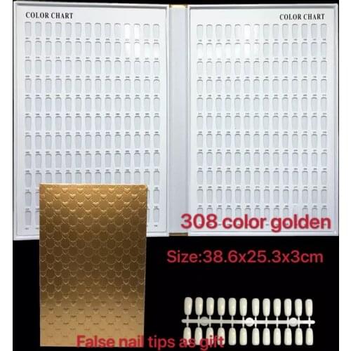 120/160/240/308 Nail Gel Polish Display Book Embedded Professional Nail Color Card Model Nail Gel Polish Color Nail Art Tools
