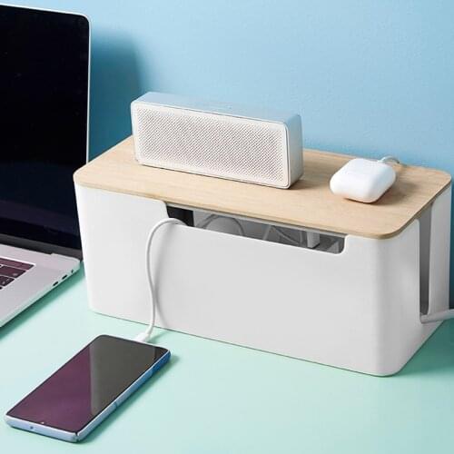 Cable Organizers Box Charger Wire Management Power Strip Wire Case Anti Dust Charger Socket Organizer Network Line Storage Bin