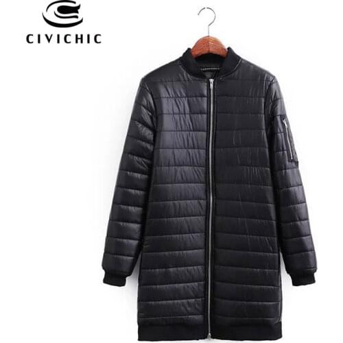 CIVICHIC Top Grade Brand Winter Warm Coat Fashion Lady Clothing Slim Long Ultra Light Down Jacket Soft Eiderdown Outerwear DC538