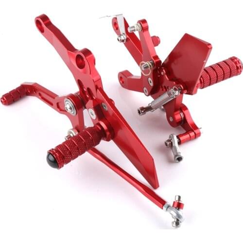 Motorcycle Accessories CNC Aluminum Alloy Rear Set Rearset Footrest Foot Rest Pegs For Kawasaki Ninja 400 2018