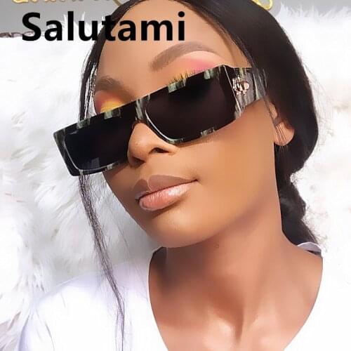 2021 New Fashion Luxury Brand Small Square Sunglasses For Women Vintage Leopard Print Gradient Sun Glasses Men Hip Hop Shades