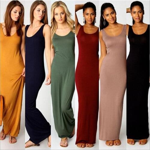 Tight long skirt ladies 2021 summer womens casual daily outdoor dress party clothing street style short vest dress 14 colors
