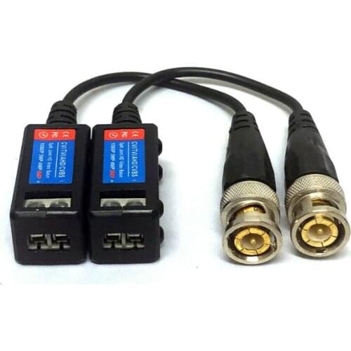 CCTV Video Balun BNC to CAT5 CAT6 UTP for HD TVI 1080P 4MP 5MP 8MP 4K 10 PACK