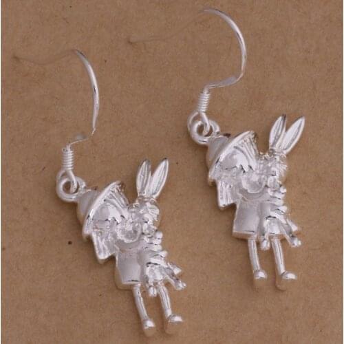 AE060 Hot sterling earrings , fashion jewelry , beautiful girl /bwpaknwa ahhaiyoa silver color