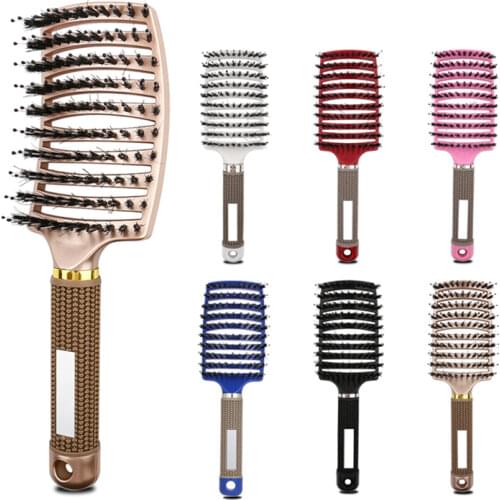 Hot Selling Hair Massage Comb Nylon Hairbrush Styling Tools