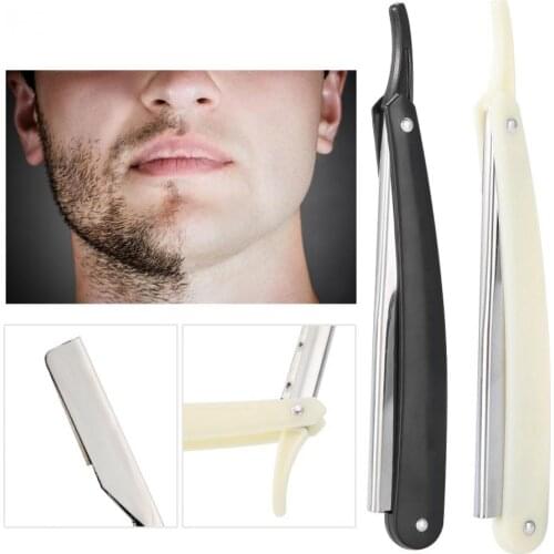 Manual Shaver Professional Straight Edge Stainless Steel Sharp Barber Razor Folding Shaving Shave with Blade Straight Razor Tool