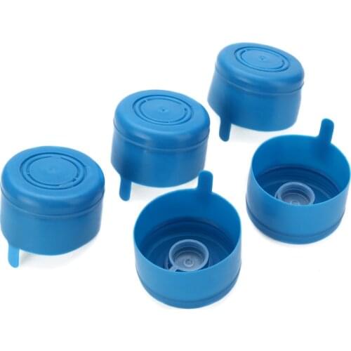 5Pcs/pack 55mm Replacement 5 Gallon Water Bottle Caps On Cap Anti Splash Peel Off Tops Useful Non Spill Water Bottle Snap