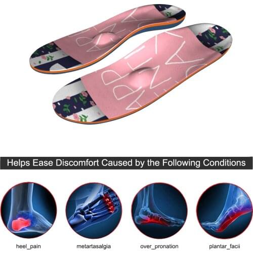 IFitna Full Length Orthotic Shoe Insoles Classic with Arch Support Unisex- Relieve Metatarsal, Arch and Heel Pain