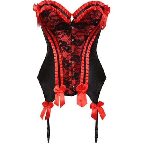 Womens Overbust Corset Vintage Corsets and Bustiers Fashion Corselet Lingerie Top Sexy Clubwear Clothing