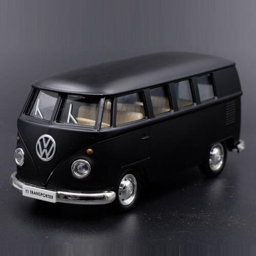 1:36 High Simulation Volkswagens T1 Bus Alloy Car Diecast Model Toy Vehicle Pull Back Transporter RMZ City Car Gifts Toys Boys
